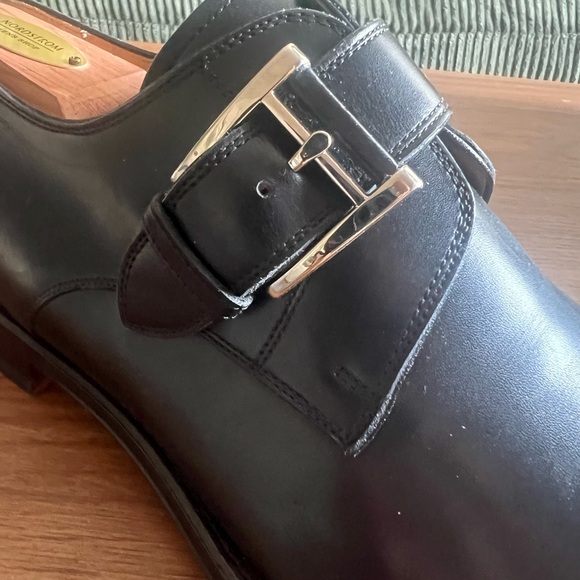 Magnanni Black Leather Buckle Oxfords main image 4